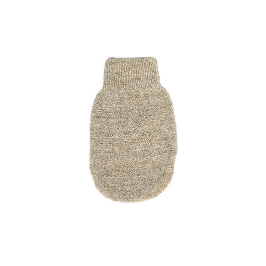 linen sisal massage glove