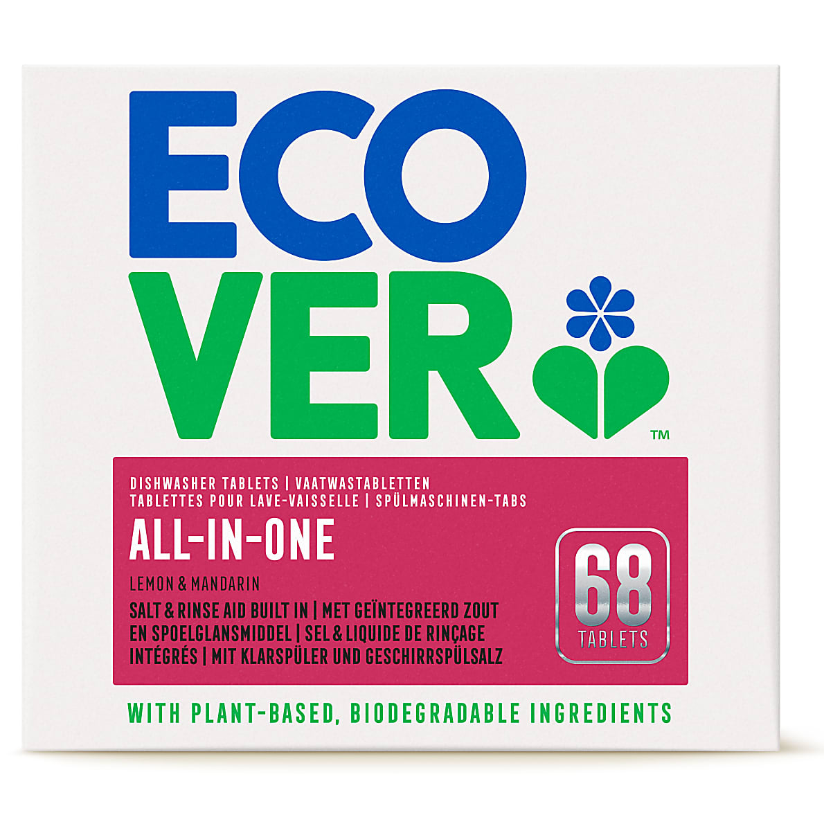 ecover all in one dishwasher tablets 68 box