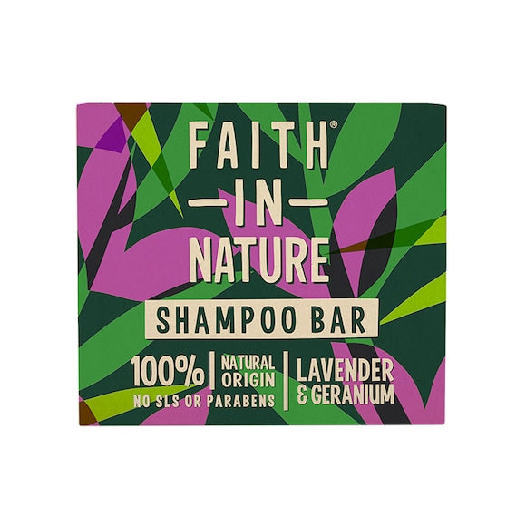 shampoo bar faith in nature lavender & geranium 85g
