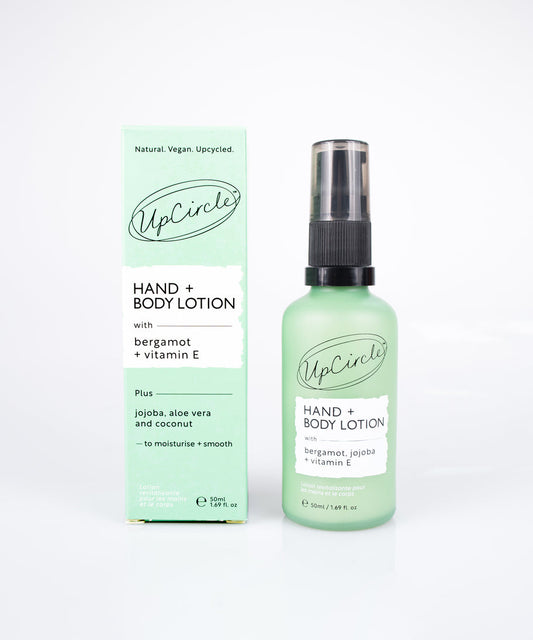 upcircle hand and body lotion travel mini