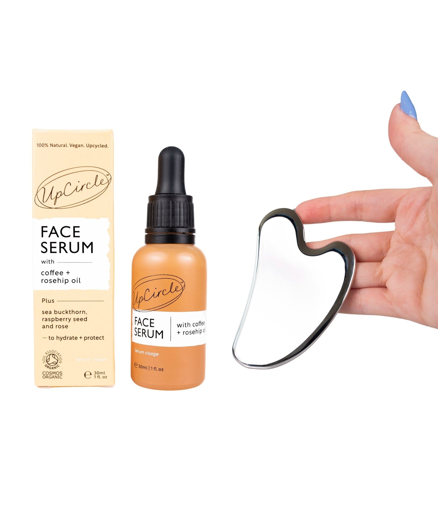 serum coffee oil with gua sha upcircle