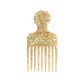afroani cream plastic free afro comb hair pick, white background