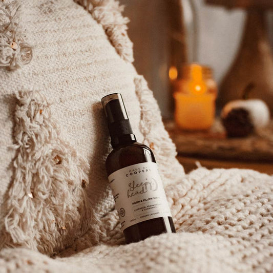 sleepyhead room spray by made by coopers, cosy room photo