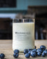 candle  burning soul london - burning heart with blueberries