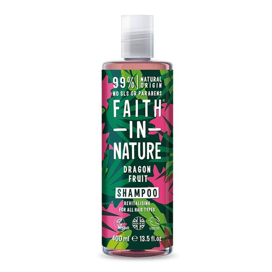 dragon fruit shampoo faith in nature 400ml, white background