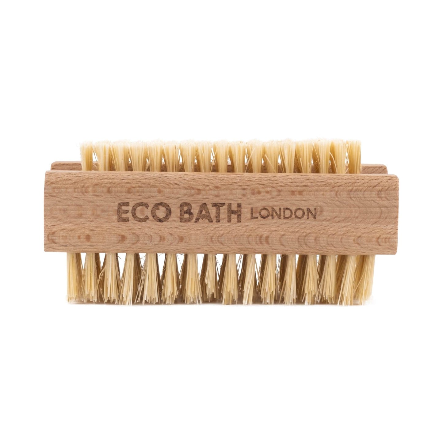 eco bath nail brush plastic free, white background