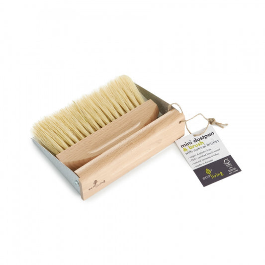 dustpan and brush set with magnets - mini size by eco living 2
