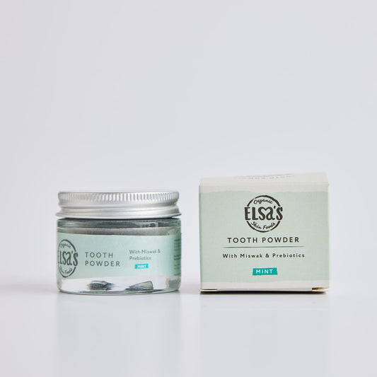 elsa organic skinfoods: natural tooth powder