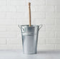 silver toilet eco brush bucket 