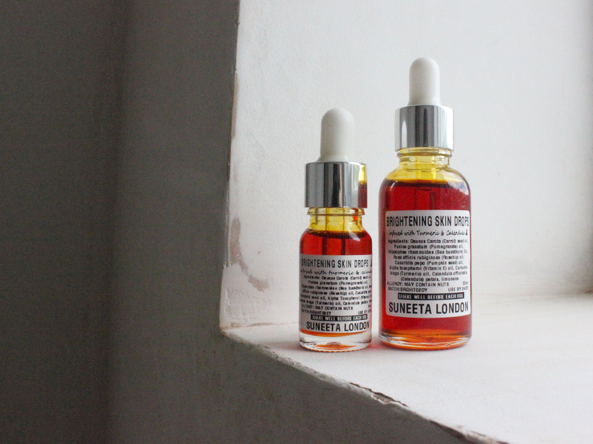 brightening skin drops various sizes by suneeta London x weigh and pay
