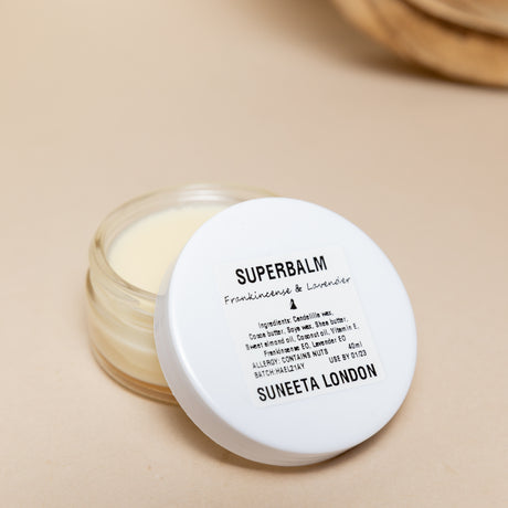 suneeta london frankincense & lavender superbalm 40g pot