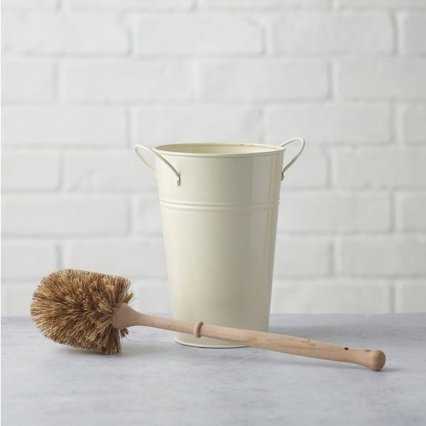 silver toilet eco brush bucket 